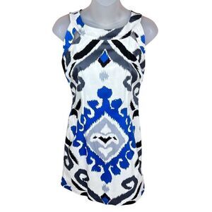 Alyn Paige Dress Sheath Halter White Blue Grey Black Cutout Zip Back Junior 3/4